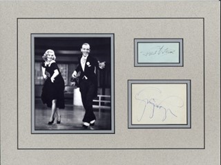 Fred Astaire & Ginger Rogers autograph