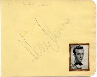 Harry James autograph