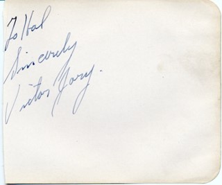 Victor Jory autograph
