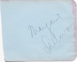 Margaret Sullavan autograph