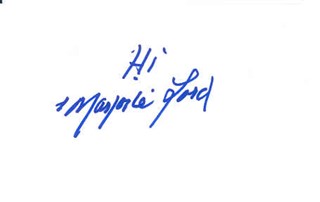 Marjorie Lord autograph