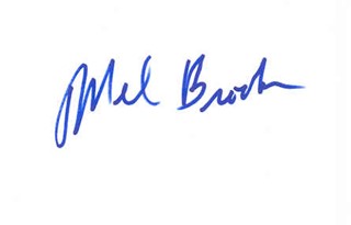 Mel Brooks autograph