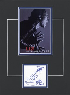 Bono autograph