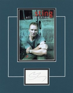 Sting autograph