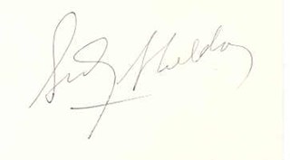 Sidney Sheldon autograph