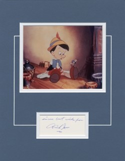 Pinocchio autograph
