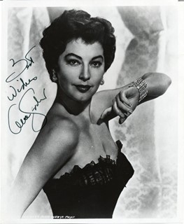 Ava Gardner autograph