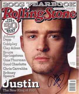 Justin Timberlake autograph
