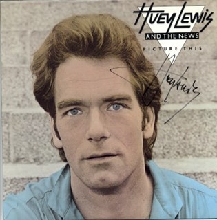 Huey Lewis autograph