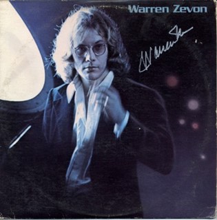 Warren Zevon autograph