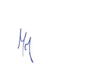 Matthew Fox autograph