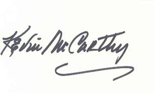 Kevin McCarthy autograph