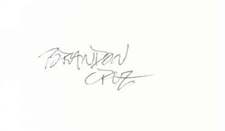 Brandon Cruz autograph