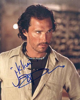 Matthew McConaughey autograph