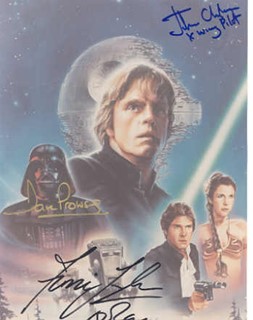 Return of the Jedi autograph