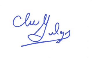 Clu Gulager autograph