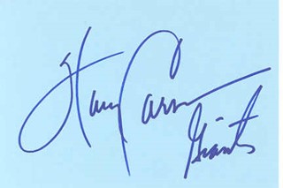 Harry Carson autograph