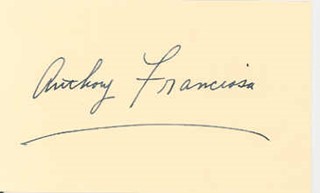 Anthony Franciosa autograph