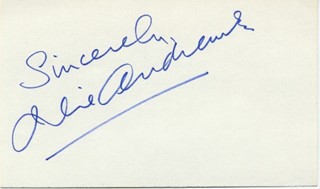 Julie Andrews autograph