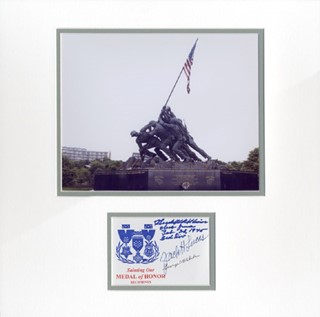 Iwo Jima WWII Medal Of Honor autograph
