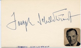 Joseph Schildkraut autograph