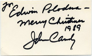 John Candy autograph