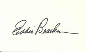 Eddie Bracken autograph