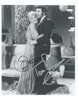 Connie Stevens & Tom Jones autograph
