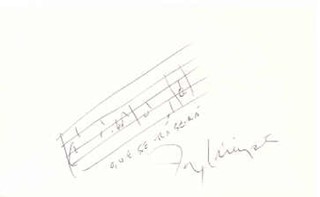 Jay Livingston autograph