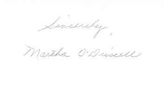 Martha O'Driscoll autograph