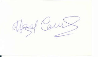 Hazel Court autograph