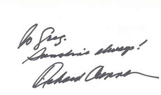 Richard Crenna autograph