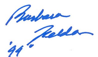 Barbara Feldon autograph