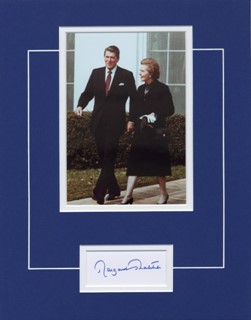 Margaret Thatcher autograph