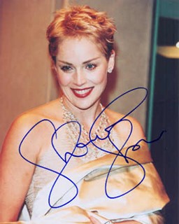 Sharon Stone autograph