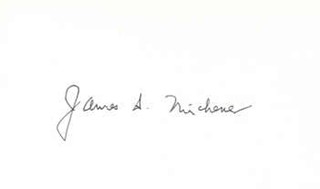 James Michener autograph