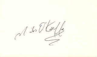 Miles O'Keeffe autograph