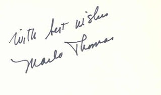 Marlo Thomas autograph