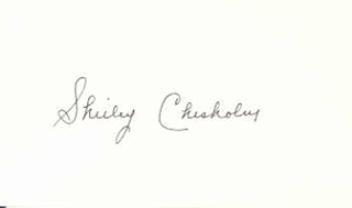 Shirley Chisholm autograph