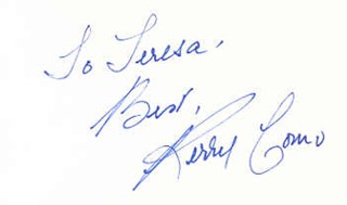 Perry Como autograph