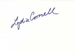 Lydia Cornell autograph