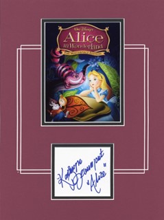 Alice In Wonderland autograph
