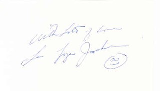 LaToya Jackson autograph