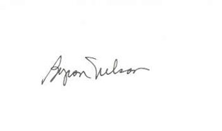 Byron Nelson autograph