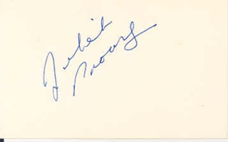 Juliet Prowse autograph