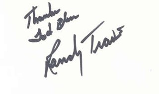 Randy Travis autograph
