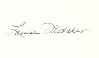 Louise Fletcher autograph