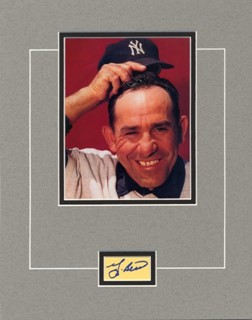 Yogi Berra autograph
