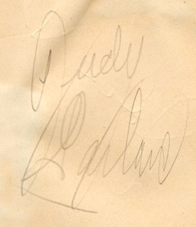 Judy Garland autograph