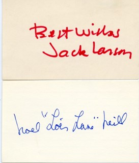 Noel Neill & Jack Larson autograph